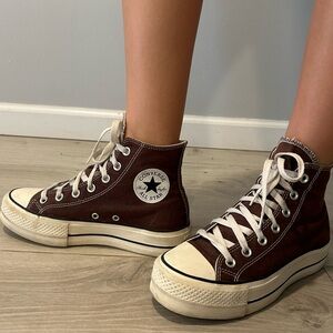 Brown Platform Converse